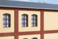 80416 Auhagen illars for the upper storey and brick friezes red